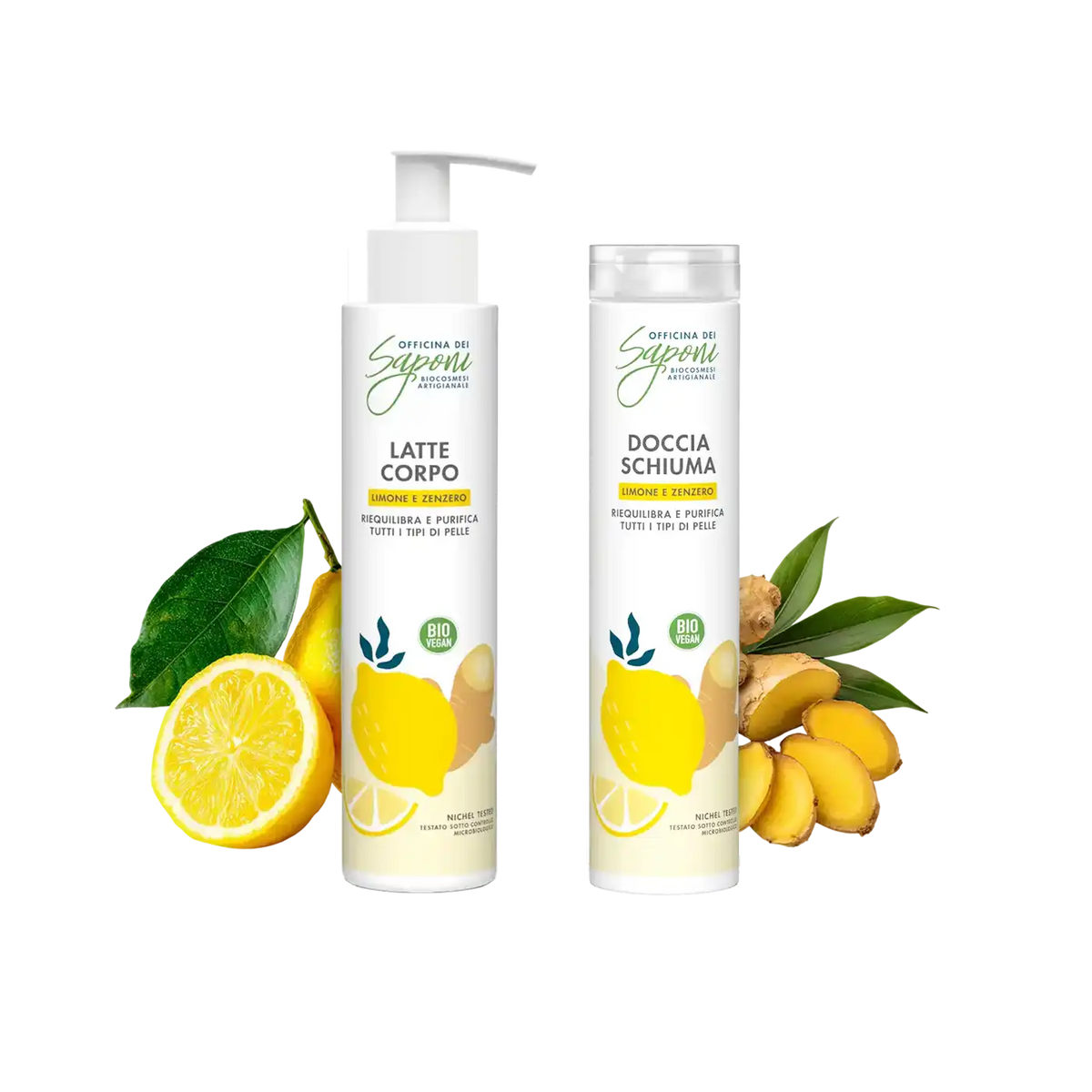 Kit Latte Corpo e Docciaschiuma Zenzero e Limone
