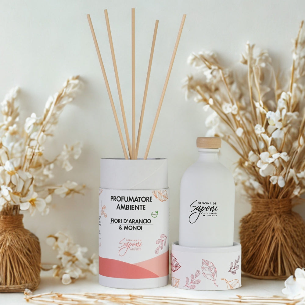 Diffusore di fragranza bio Fiori D'arancio & Monoi