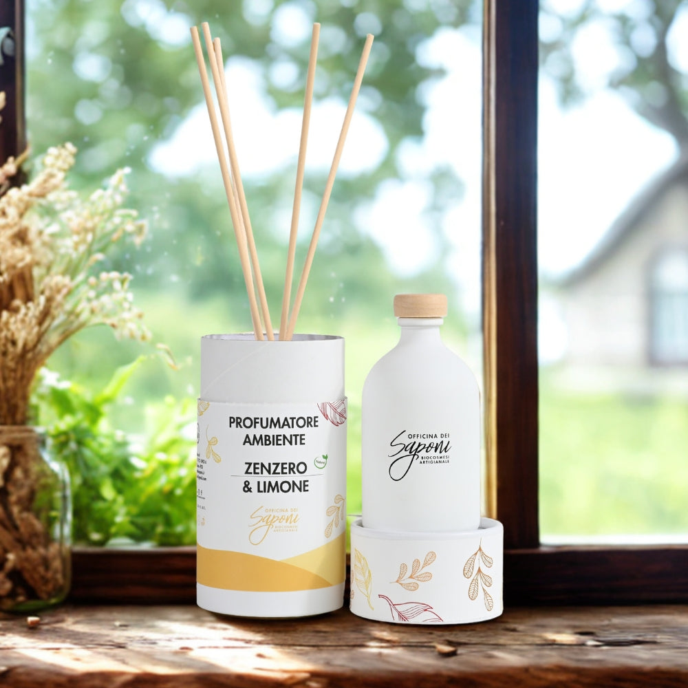 Diffusore di fragranza bio Zenzero e Limone