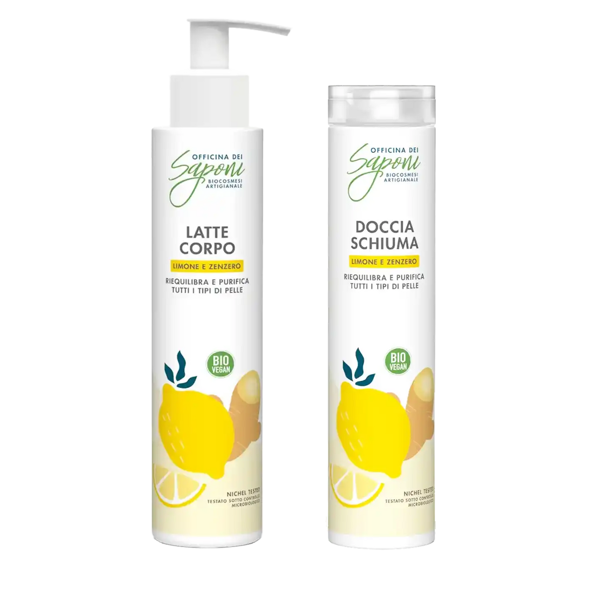 Kit Latte Corpo e Docciaschiuma Zenzero e Limone