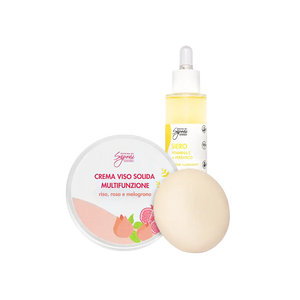 Kit Siero viso Azione Illuminante + Crema Viso Solida Multifunzione