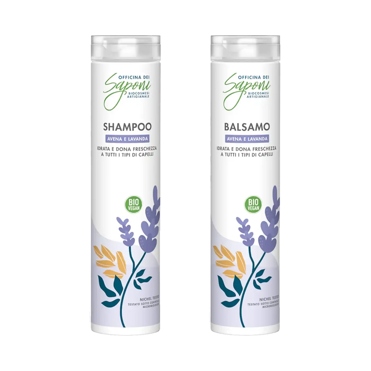 Kit Shampoo e Balsamo Avena e Lavanda