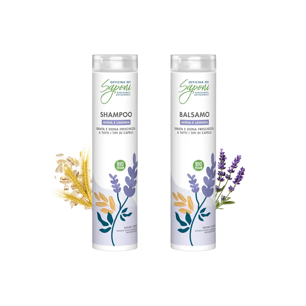 Kit Shampoo e Balsamo Avena e Lavanda