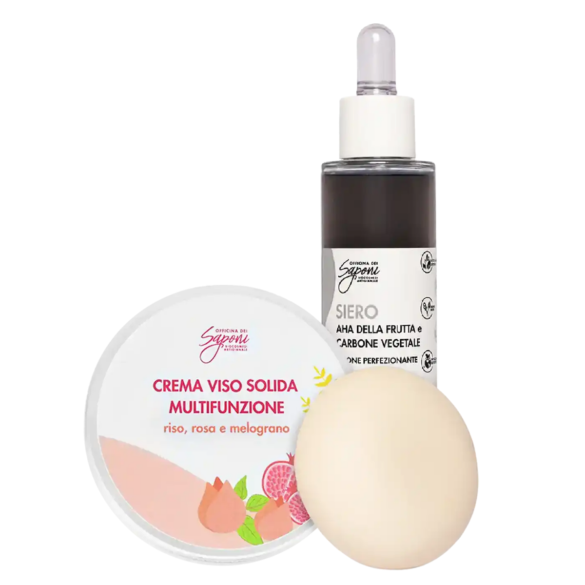 Kit Siero viso Azione Perfezionante + Crema Viso Solida Multifunzione